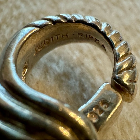 Judith Ripka Silver Key Charm with Rhinestones - Picture 2 of 4